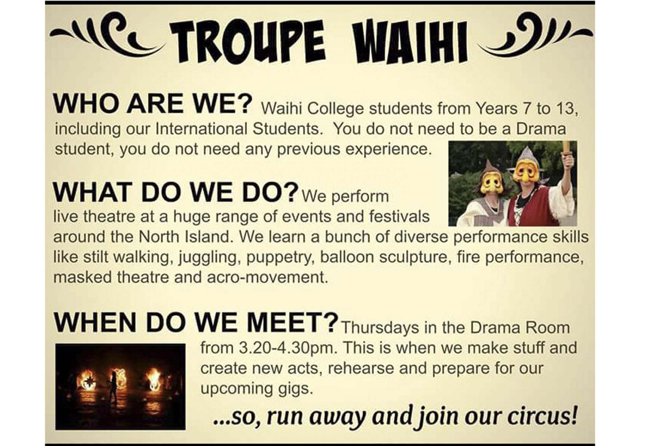Troupe Waihi 1
